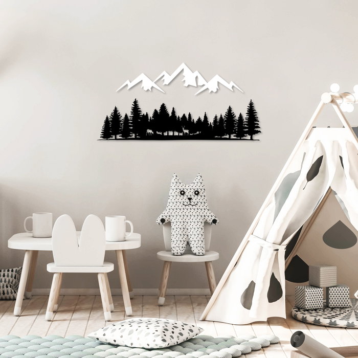 Wallity Nature And Mountain - 6 Escultura de Pared de Metal